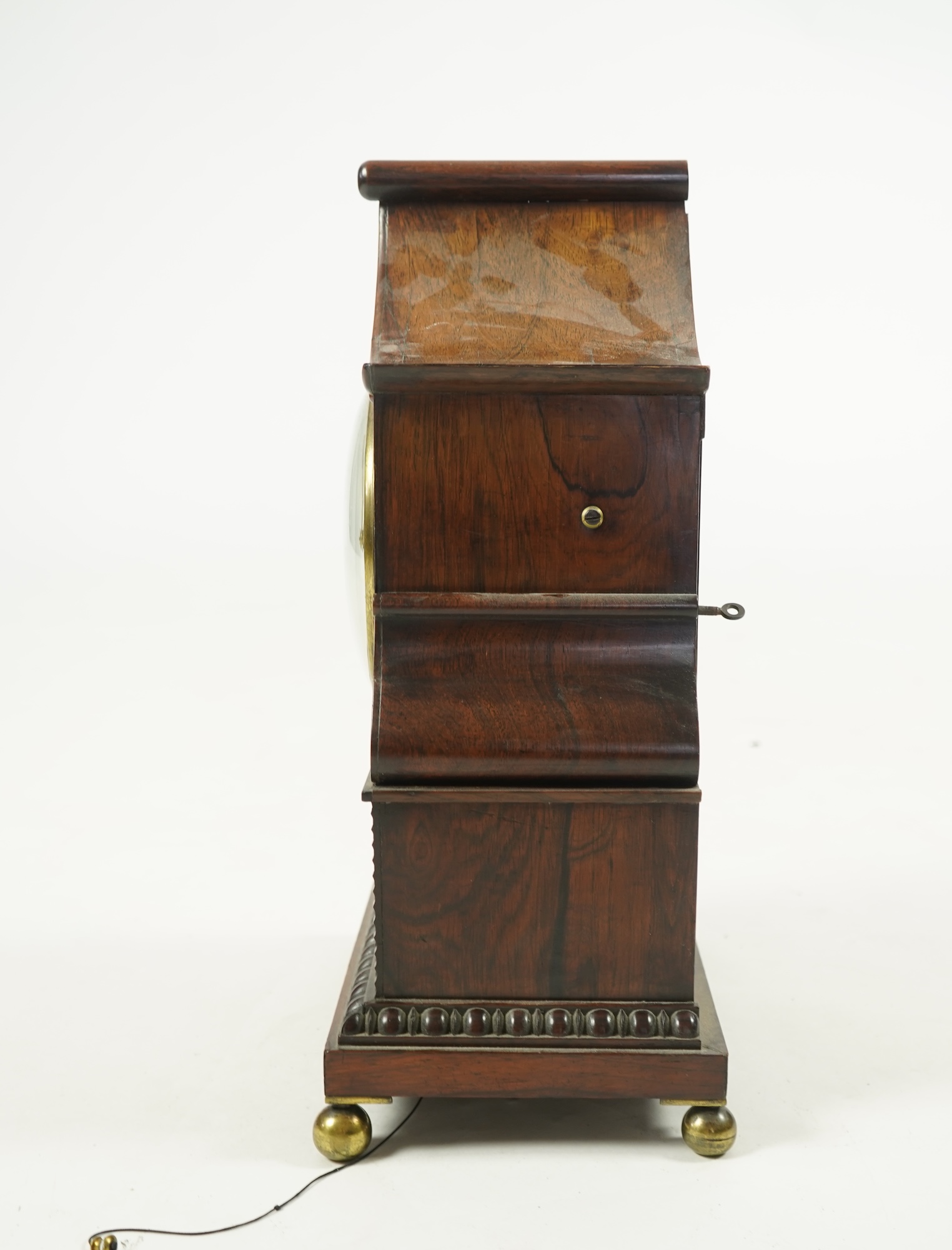 A Regency rosewood double fusee bracket clock, by C. Harris, Cornhill, London